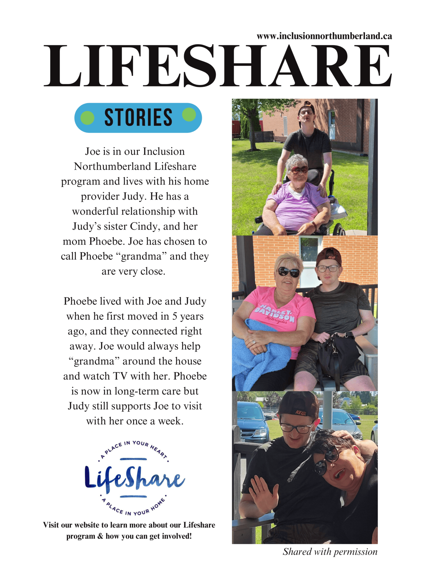 Joe's LifeShare Story - Inclusion Northumberland